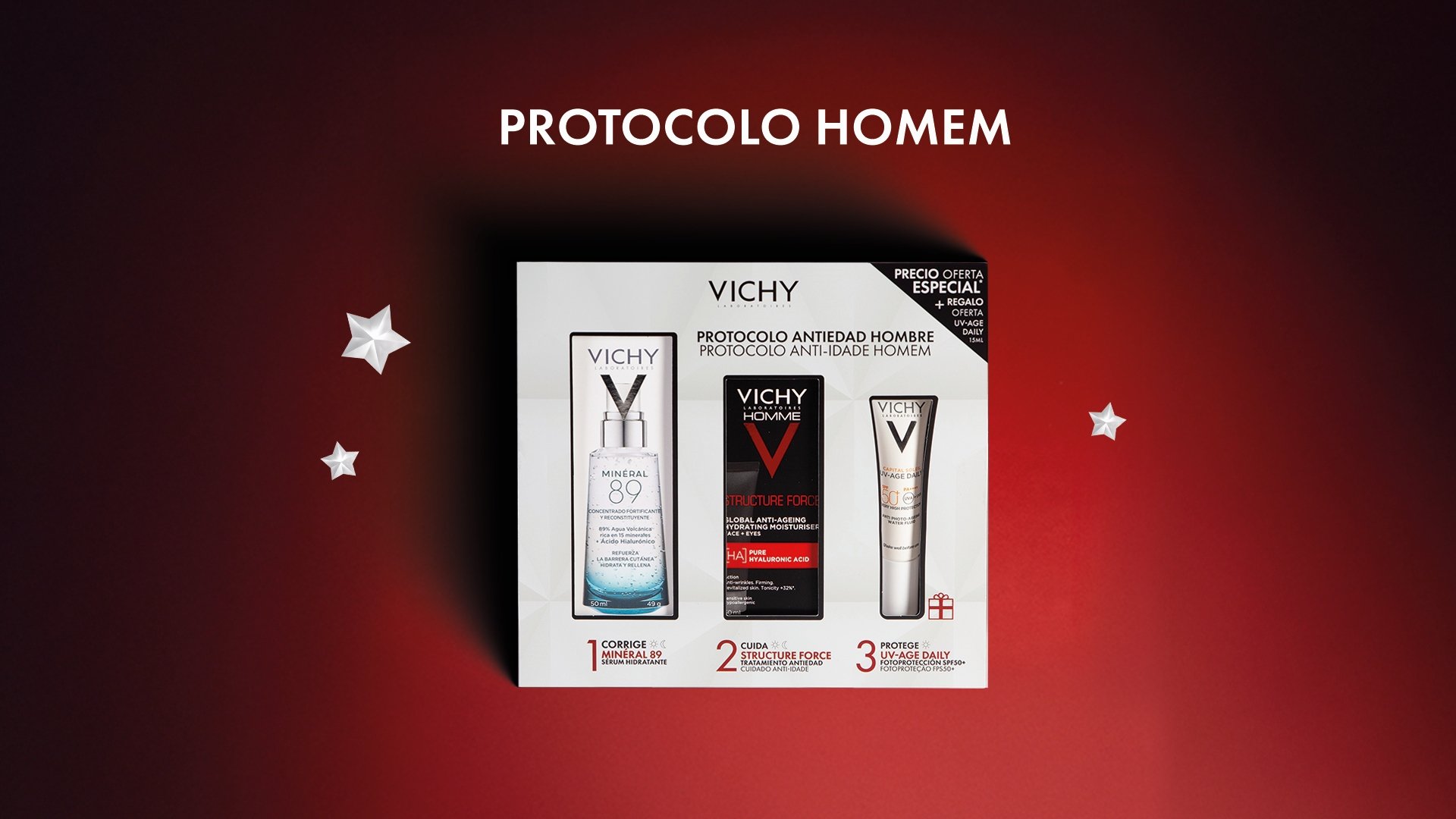 Coffrets natal Vichy Homme