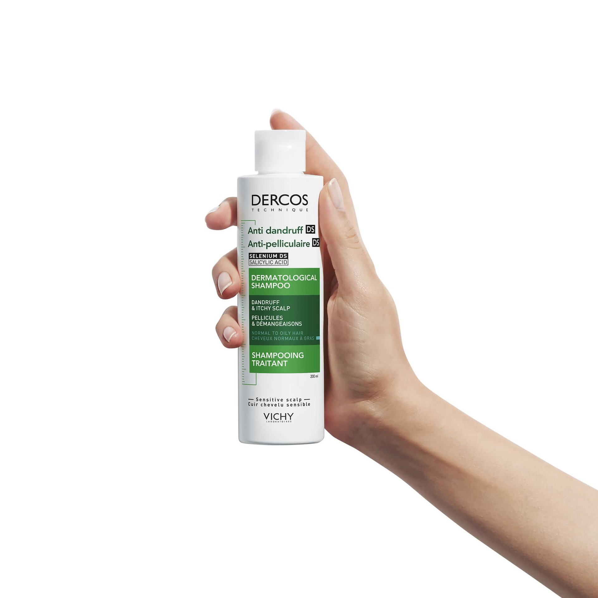 DERCOS Champô Anticaspa DS Cabelo Normal a Oleoso Mano